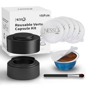 [ALSeal EZ FIT] for Reusable Nespresso Pods with 150 Pcs Aluminum Foil Seal Lids