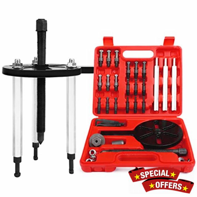 ZUXUSE Bearing Puller Set Bearing Disassembly Puller Inner Hole Puller Blind Bearing Puller Three-jaw Puller Set