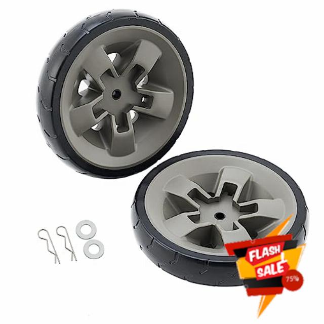 67445 Grill Wheels Replacement Parts for Weber Wheels Genesis II and Genesis II LX 200 300 400 600 Series GS4 Grill(Model Years 2017 and Newer) Weber II E-310 8 Inch Plastic Black BBQ Wheel Kit 2Pcs
