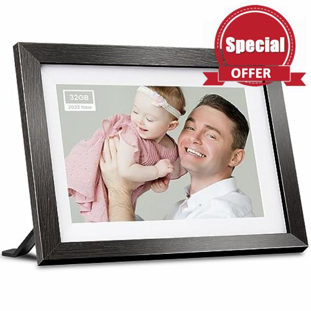 BIHIWOIA 32GB Frameo Digital Picture Frame