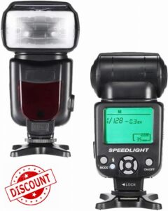 Speedlite Flash with LCD Display Compatible with Panasonic Lumix DMC-FZ300