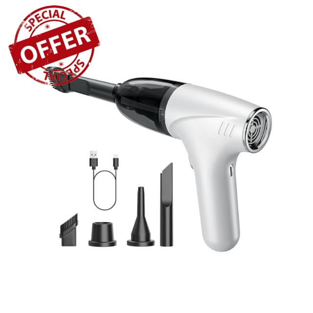 jeil Cordless Handheld Car Vacuum Cleaner - Portable Car Vacuum Cleaner - Suction and Blow
