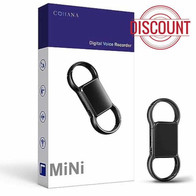 COHANA 64GB Voice Activated Recorder+Mini Voice Recorder 800 Hours Storage and 30 Hours Battery Time，Capture Crisp Audio for Lectures