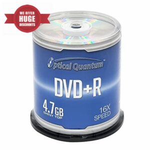 Optical Quantum 16X 4.7 GB DVD+R Blank Media Silver Top