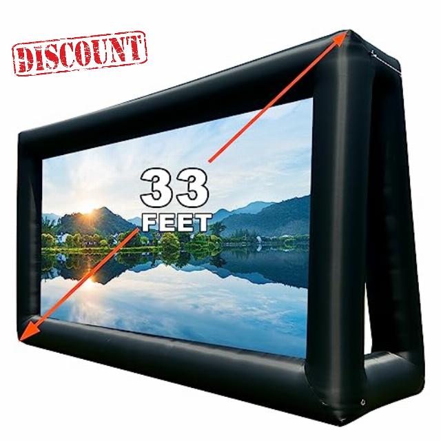 PPXIA 33 Feet Inflatable Movie Screen Outdoor Projector Screen