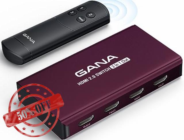 HDMI Switch 3 in 1 Out 4K@60Hz