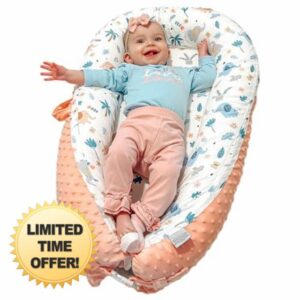 Baby Lounger Cover Baby Nest Cover 100% Cotton Soft Breathable Lounger Cover Sleeping Bed Cover for Newborn