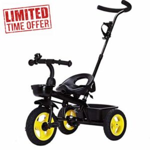 MXIAOXIA Kids Trike Toddlers Children Tricycle Stroller Trike 3 Wheel Pedal Bike Parent Push for 1 2 3 4 5 6 Years Old Boys Girls Indoor &Outdoor with Storage (Color : White-Dinosaur Doodle4)