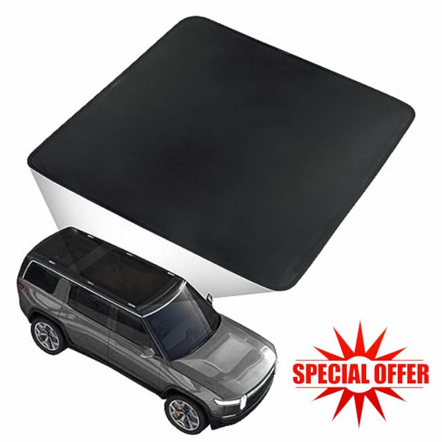 Good Life+Style Foldable Roof Sunshade for Rivian R1S - Reflective 2-Layer Sunroof Covers
