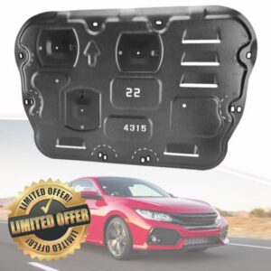 Magnalium Engine Splash Shield Compatible with Honda Civic 2016 2017 2018 2019 2020 Engine Under Cover Mudguard Aluminum Engine Splash Shield