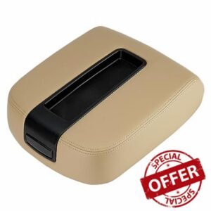 PetMigo Beige Car Center Console Lid Cover Armrest Fit for Chevy Avalanche Silverado Suburban 1500 2500 Tahoe