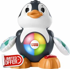 Fisher-Price Linkimals Learning Toy Cool Beats Penguin With Interactive Music & Lights For Infants And Toddlers Ages 9+ Months