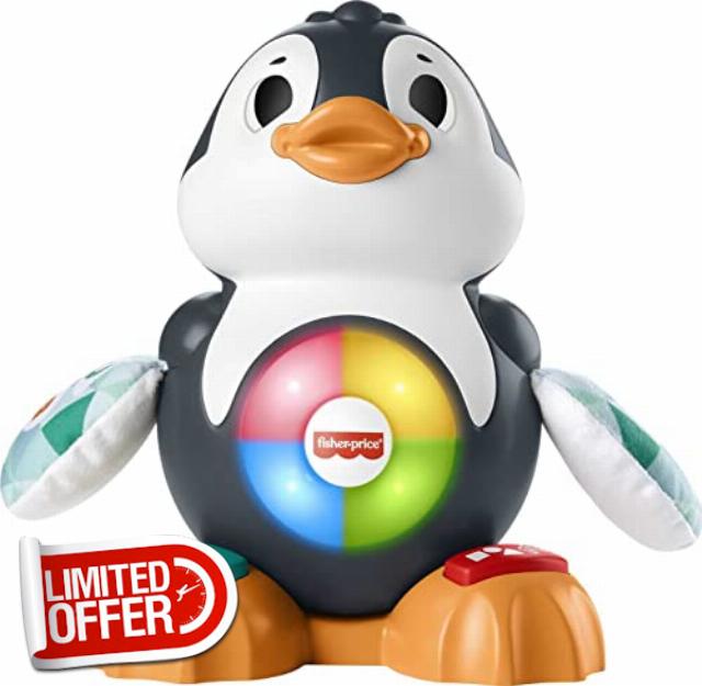 Fisher-Price Linkimals Learning Toy Cool Beats Penguin With Interactive Music & Lights For Infants And Toddlers Ages 9+ Months