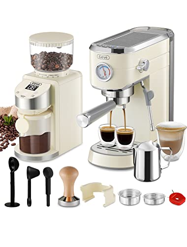 Latte and Cappuccino Burr Coffee Grinder with 35 Precise Grind Settings