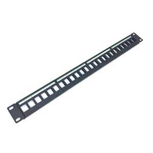 1U 19" Rackmount Housing for Keystone Jacks (4)