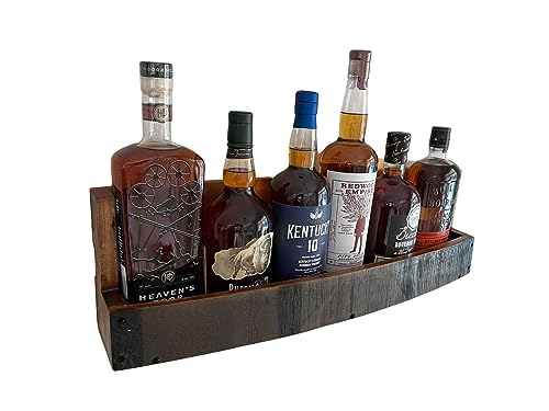 Rustic Bourbon Whiskey Barrel Wine Rack