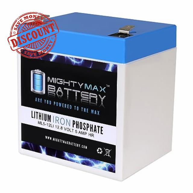 Mighty Max Battery 12V 5AH Lithium Replacement Battery Compatible with Razor Jr. Electric Wagon Ride-on Toy
