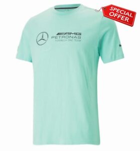 PUMA Mercedes AMG F1 Logo Tee Mint Green