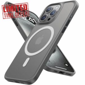 TORRAS Magnetic Shockproof for iPhone 15 Pro Case
