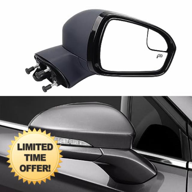 Dasbecan Right Power Door Mirror Compatible with Ford Fusion 2013-2016 Heated Manual Folding Replaces#DS7Z17683BA-PFM