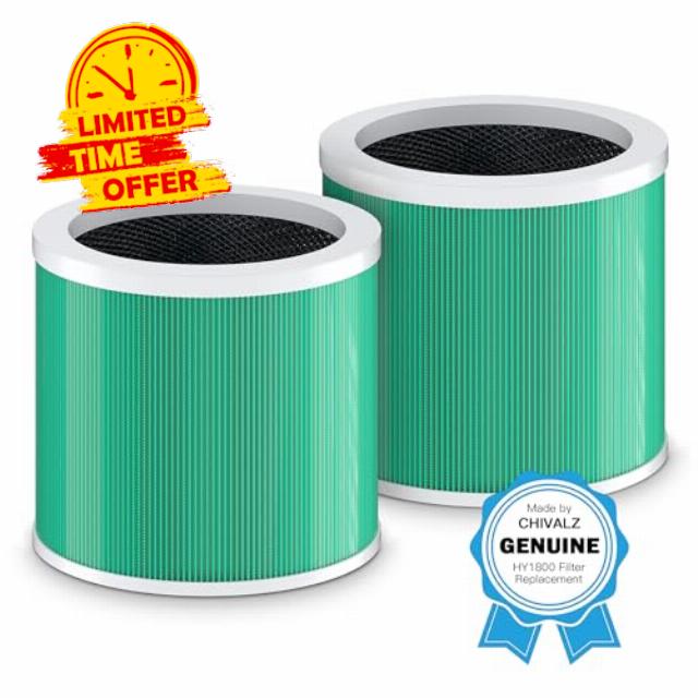 CHIVALZ HY1800 Replacement Filter Compatible MORENTO/Loytio/AYAFATO/Honeyuan/CHIVALZ HY1800 Air Purifier