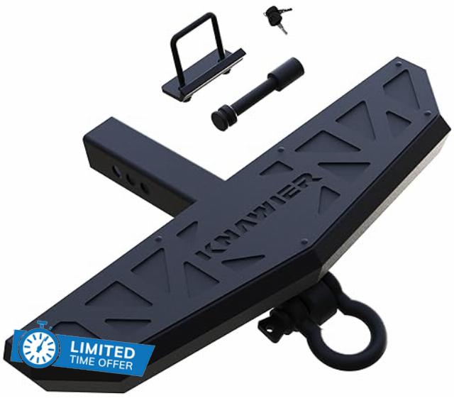 KNAWIER Hitch Step Compatible with Cars&SUV&Pickup Truck with 2 Inch Hitch Receiver