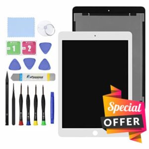 GBOLE 9.7" New Screen Replacement for iPad Pro 2016 A1673 A1674 A1675 LCD Display Glass Touch Digitizer Premium Kit with Tools - White