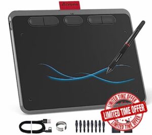Digital Drawing Tablet 6X4 Inch Graphics Drawing Tablet with 8192 Levels Pressure