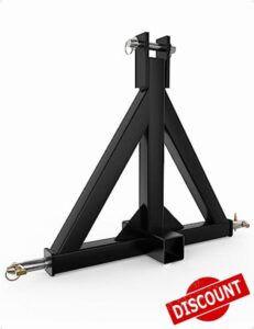 KYBOLT 3 Point 2" Trailer Hitch Receiver Heavy-Duty for Category 1 Tractors Compatible with Kubota