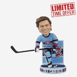 Cole Caufield Montreal Canadiens Reverse Retro Jersey Bobblehead NHL Hockey