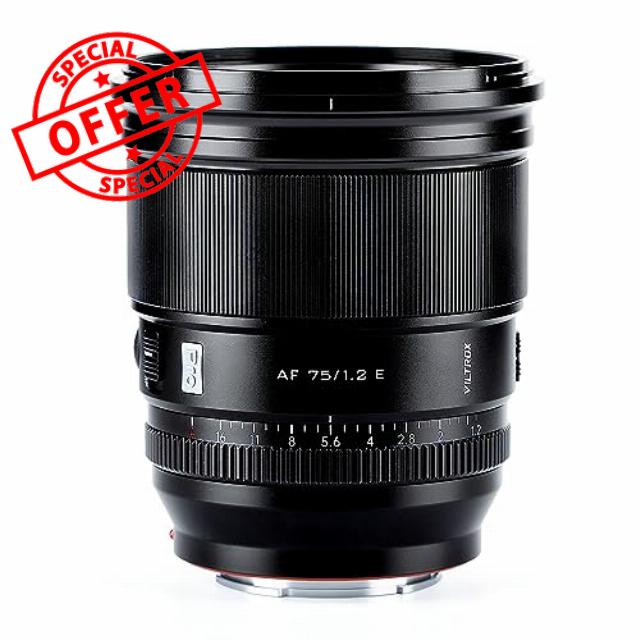 VILTROX PRO 75mm f/1.2 E for Sony e-Mount