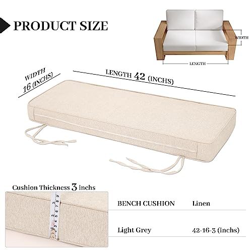 for Indoor Window/Piano Bench/Porch Swing/Dining Bench/Patio Bench(42x16x3