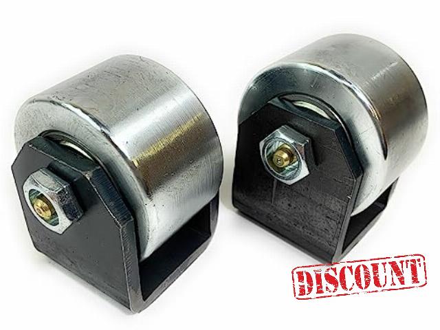 Set of 2 Weld On Trailer Tail Drag Casters