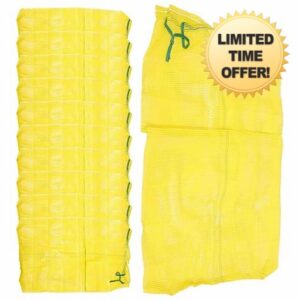 OSALADI 50 Pcs Reusable Produce Bags Mesh Onion Bags with Drawstring Net Grocery Sacks Vegetable Storage Bags for Produce Fruit Vegetable