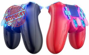 Dinosoo 2 Pack RGB Wireless Controller for PS4/Slim/Pro/PC