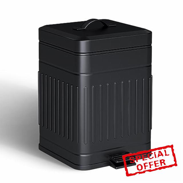 CEROELDA Small Trash Can with Lid-5L/1.3 Gal