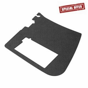 motoparty for Chevrolet Corvette 1997-2004 C5 Corvette Battery Den Cover Plate Easy Installation ABS Plastic Black