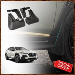 Muslogy for Crosstrek & Impreza 2024 Mud Flaps Splash Guard Front and Rear 4-PC Set Fender Mud Guard No Drilling Required Compatible with 2024 Subaru Impreza/Crosstrek Base Premium Sport Limited