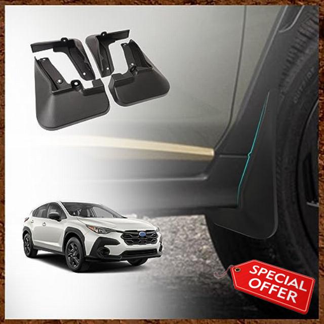 Muslogy for Crosstrek & Impreza 2024 Mud Flaps Splash Guard Front and Rear 4-PC Set Fender Mud Guard No Drilling Required Compatible with 2024 Subaru Impreza/Crosstrek Base Premium Sport Limited