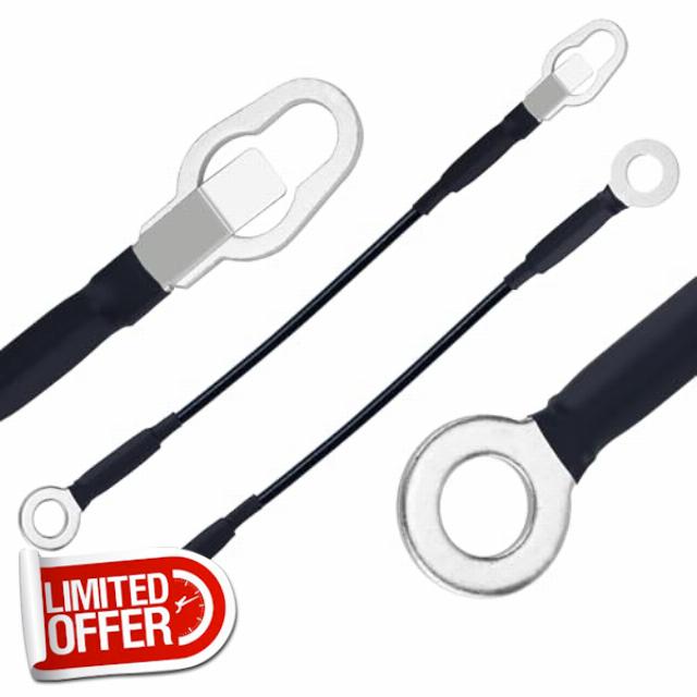 Cenipar 2 PCS Tailgate Cables Lift-Gate Support Strap Replace 5L5Z9943052AA 5L5Z9943053AA Rear Gate Tailgate Liftgate Support Cable Straps