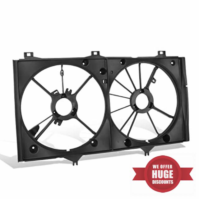 DNA MOTORING Factory Style Radiator Fan Shroud Compatible with 2007-2009 Camry 2.4L