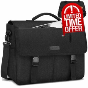 Lubardy Laptop Bag Waterproof Laptop Messenger Bag