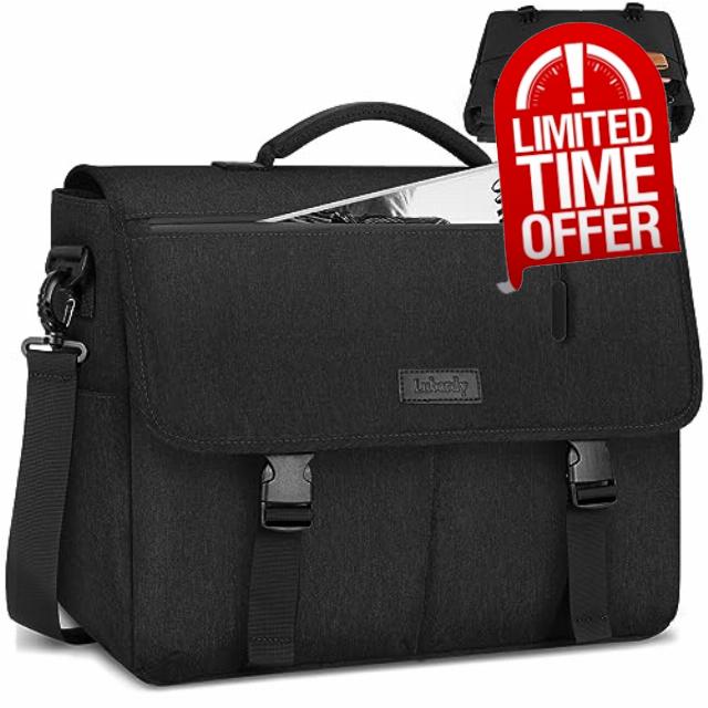 Lubardy Laptop Bag Waterproof Laptop Messenger Bag