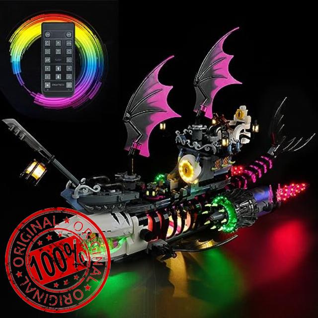 DALDED LED Lighting Kit for Lego DREAMZzz Nightmare Shark Ship 71469