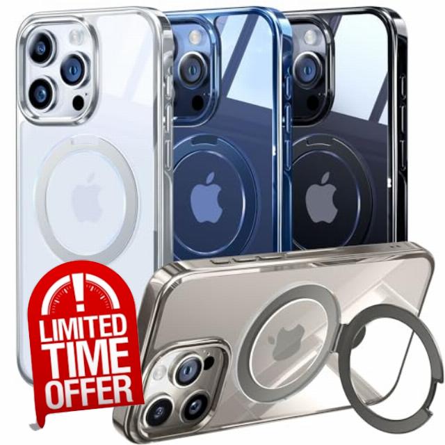 Alphex Invisible Stand Magnetic for iPhone 15 Pro Max Case
