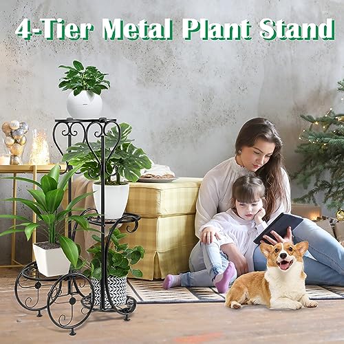 27'' Black Flower Stands for Indoor Plants Multiple