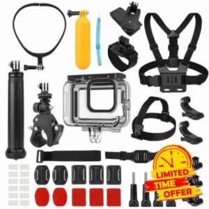 Adaptom Action Camera Accessory Kit Compatible with GoPro Hero11/10/9/8/7/6/5