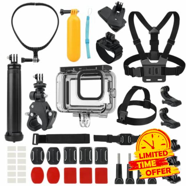 Adaptom Action Camera Accessory Kit Compatible with GoPro Hero11/10/9/8/7/6/5
