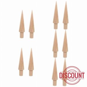 Abaodam 10 pcs for Decorating Cones Kitchen Cone Pizzelle Er Practical Wood Krumkake Mini Tool Wooden Waffle Reusable Ice Mold Pastry Natural Cooking Home Making Tube Convenient Baking