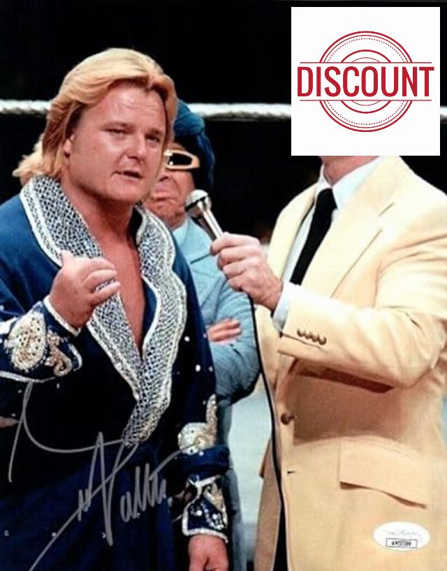 Greg "The Hammer" Valentine Signed Autograph 8X10 Photo WWF w/Vince McMahon JSA - Autographed Wrestling Photos